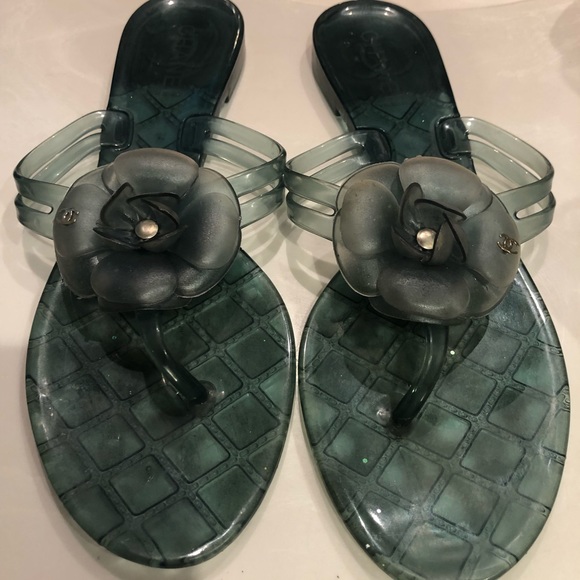 chanel plastic sandals